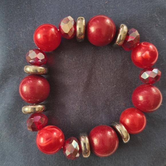 L & L Stretch Bracelet for Women, Strand Wrap Wristbands Elastic Beaded Bracelet - Picture 4 of 5